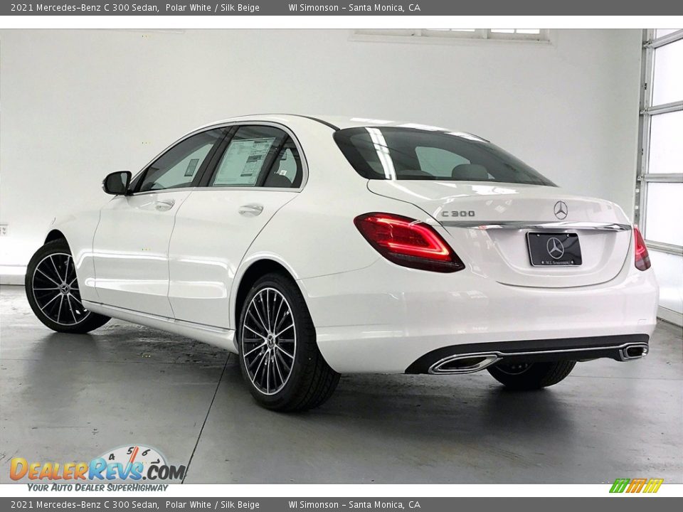 2021 Mercedes-Benz C 300 Sedan Polar White / Silk Beige Photo #2