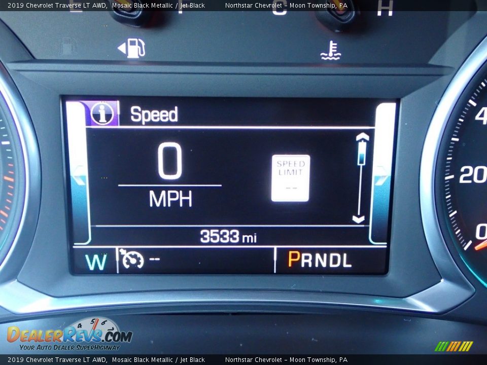 2019 Chevrolet Traverse LT AWD Mosaic Black Metallic / Jet Black Photo #29