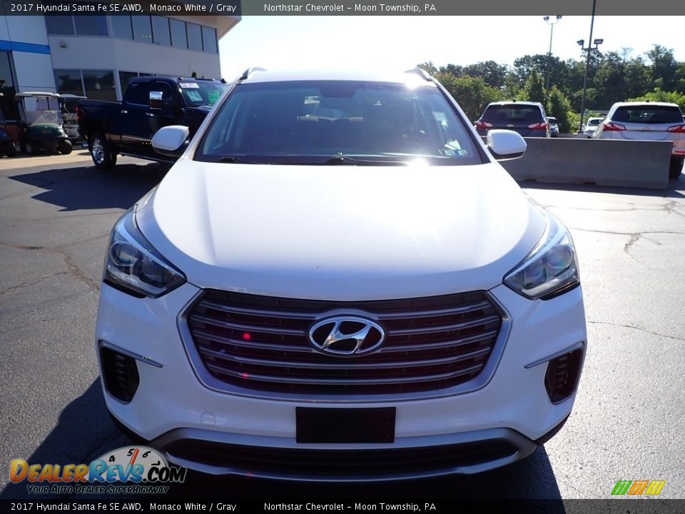 2017 Hyundai Santa Fe SE AWD Monaco White / Gray Photo #13