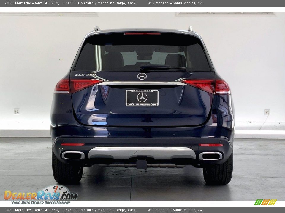 2021 Mercedes-Benz GLE 350 Lunar Blue Metallic / Macchiato Beige/Black Photo #3