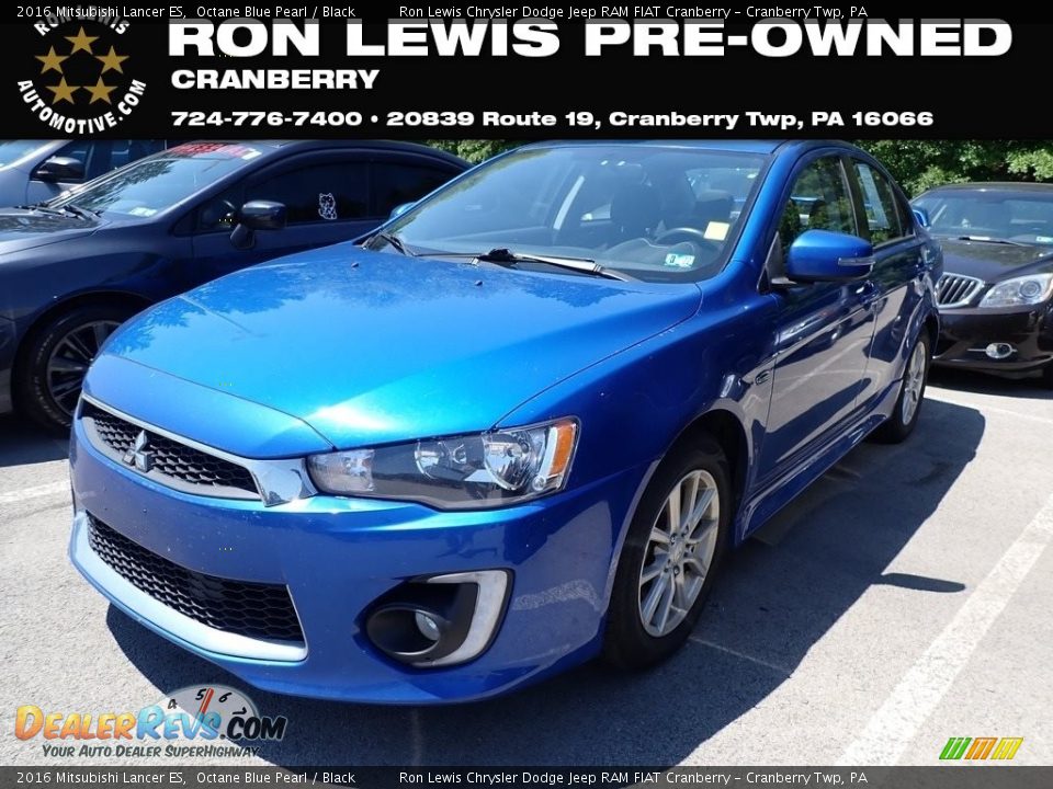 2016 Mitsubishi Lancer ES Octane Blue Pearl / Black Photo #1