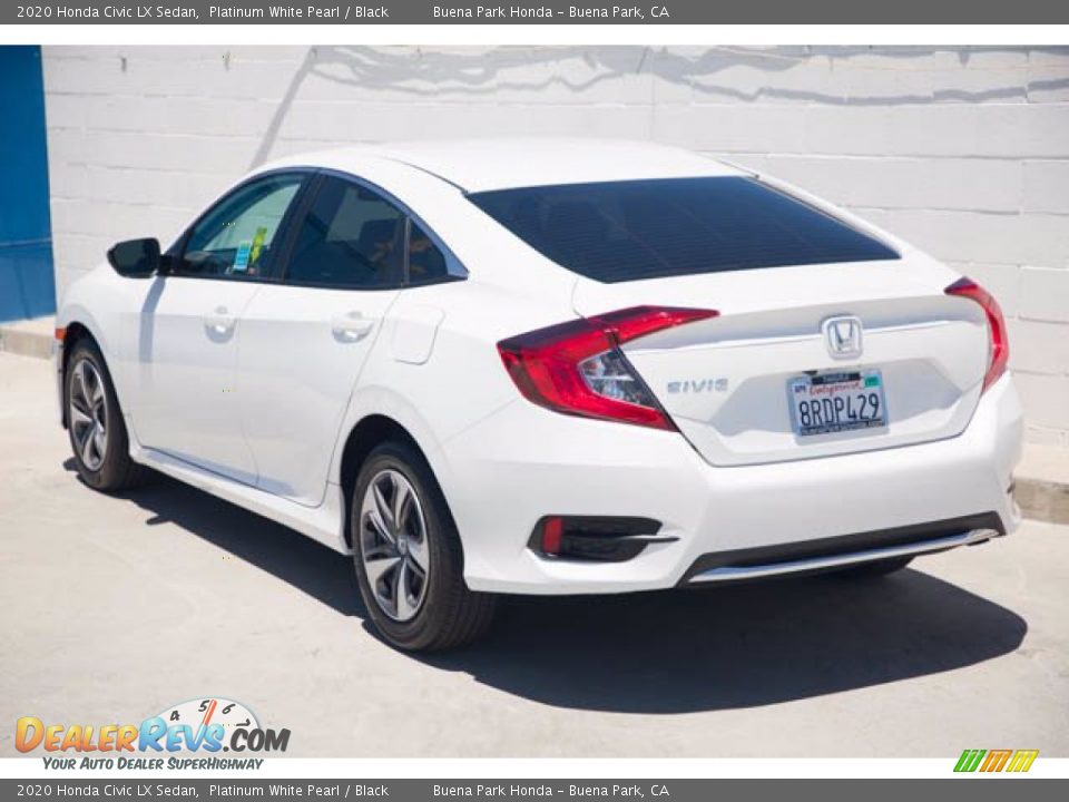 2020 Honda Civic LX Sedan Platinum White Pearl / Black Photo #2