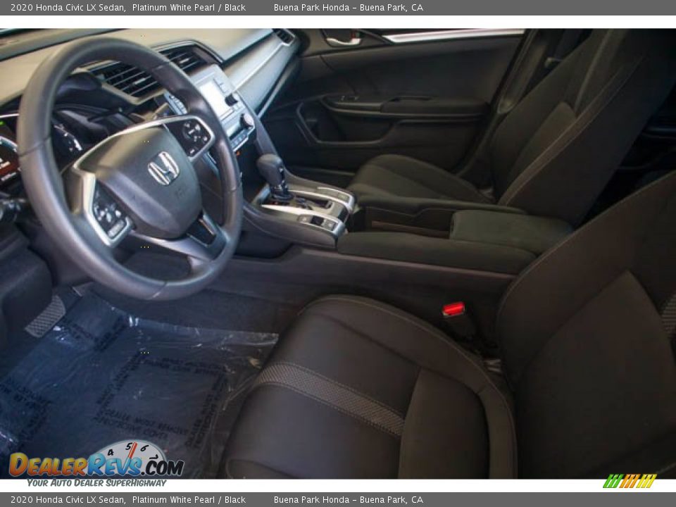 2020 Honda Civic LX Sedan Platinum White Pearl / Black Photo #3