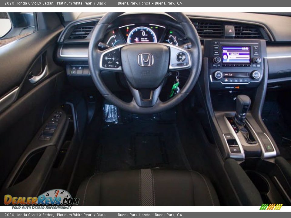 2020 Honda Civic LX Sedan Platinum White Pearl / Black Photo #5