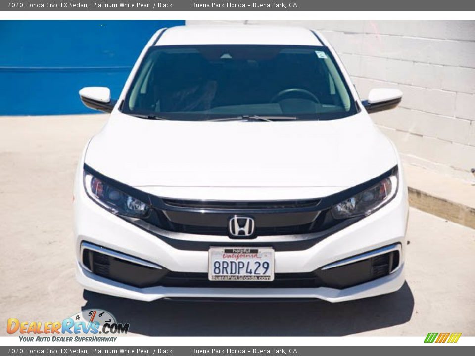 2020 Honda Civic LX Sedan Platinum White Pearl / Black Photo #7