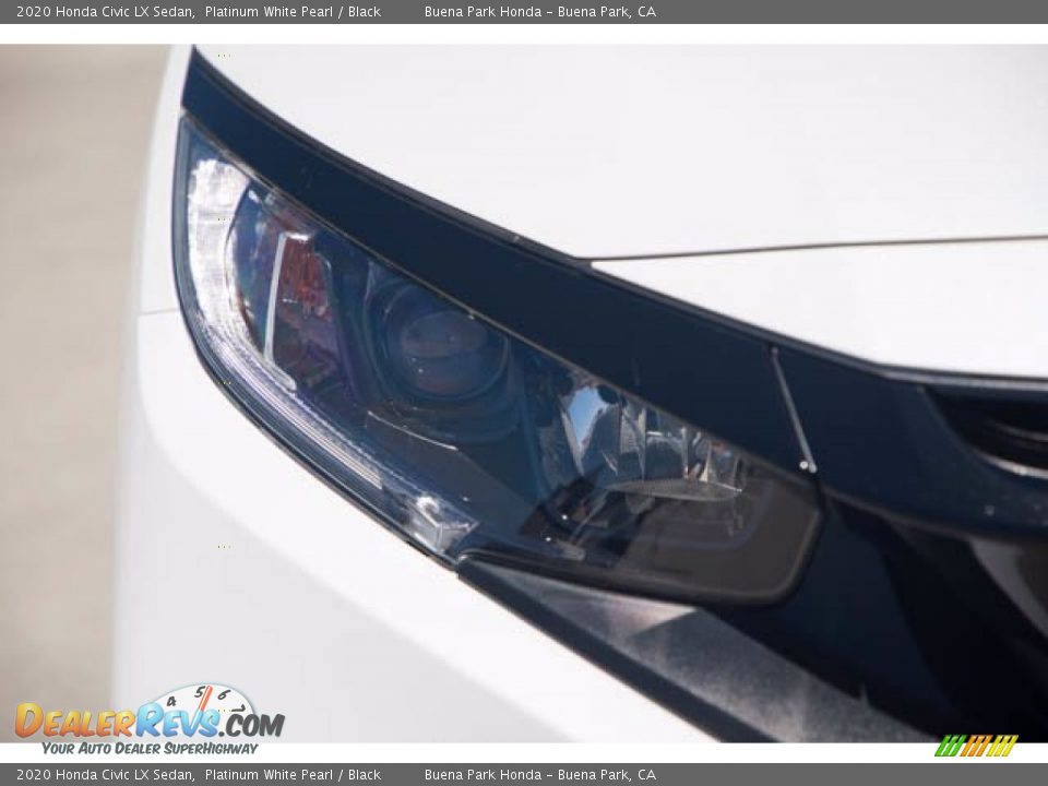 2020 Honda Civic LX Sedan Platinum White Pearl / Black Photo #8