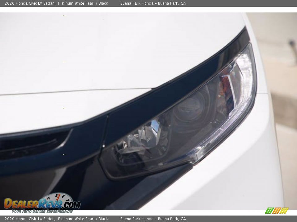 2020 Honda Civic LX Sedan Platinum White Pearl / Black Photo #9