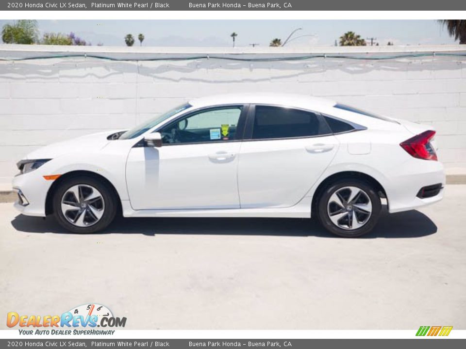 2020 Honda Civic LX Sedan Platinum White Pearl / Black Photo #10