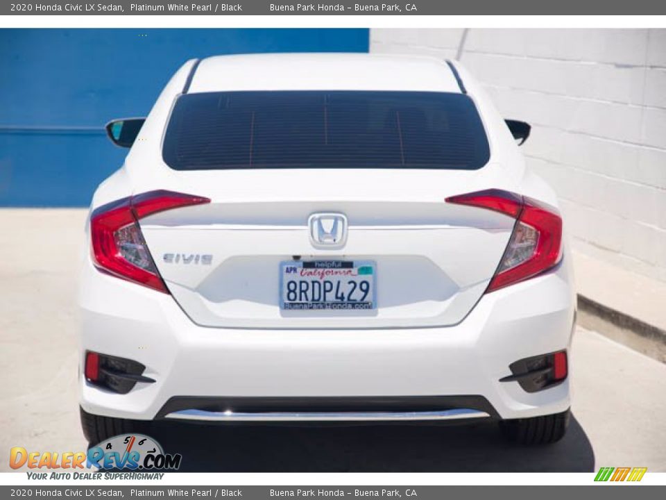 2020 Honda Civic LX Sedan Platinum White Pearl / Black Photo #11