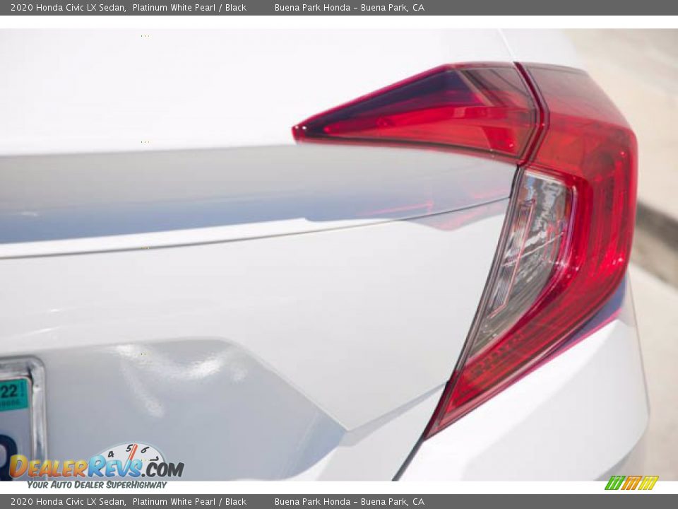 2020 Honda Civic LX Sedan Platinum White Pearl / Black Photo #13