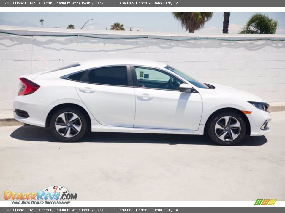 2020 Honda Civic LX Sedan Platinum White Pearl / Black Photo #14