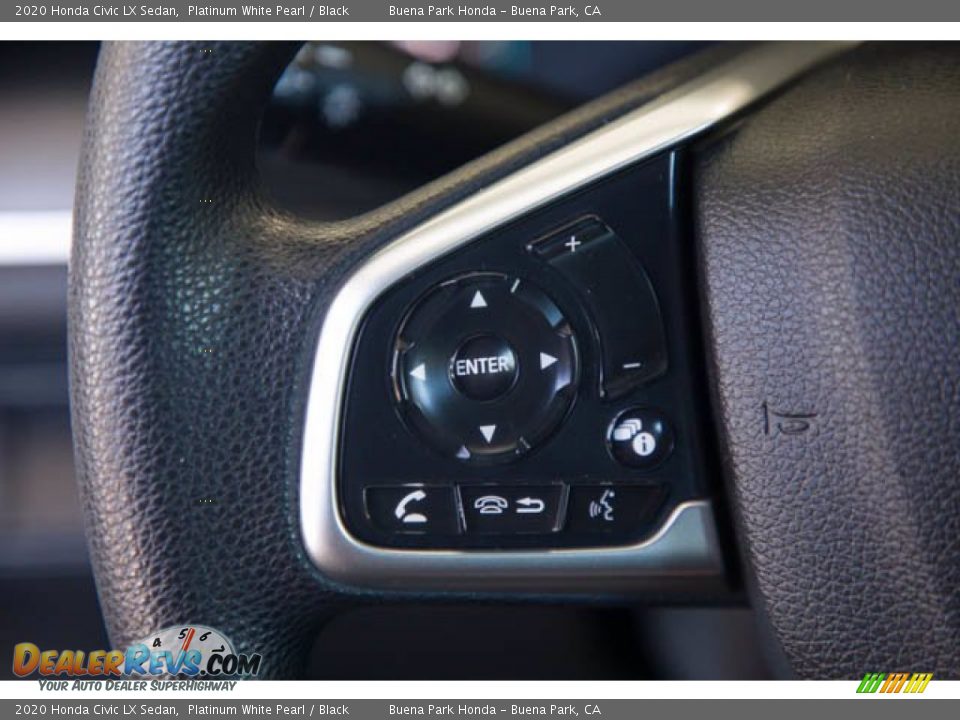 2020 Honda Civic LX Sedan Platinum White Pearl / Black Photo #16