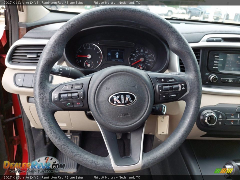 2017 Kia Sorento LX V6 Steering Wheel Photo #15