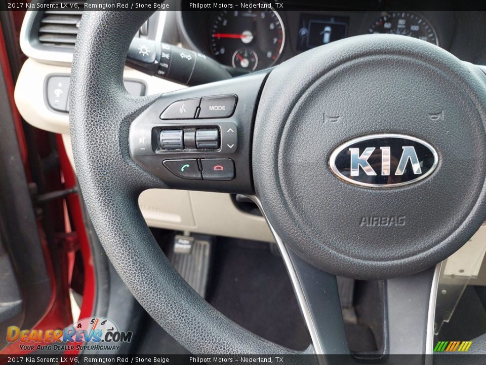 2017 Kia Sorento LX V6 Steering Wheel Photo #16