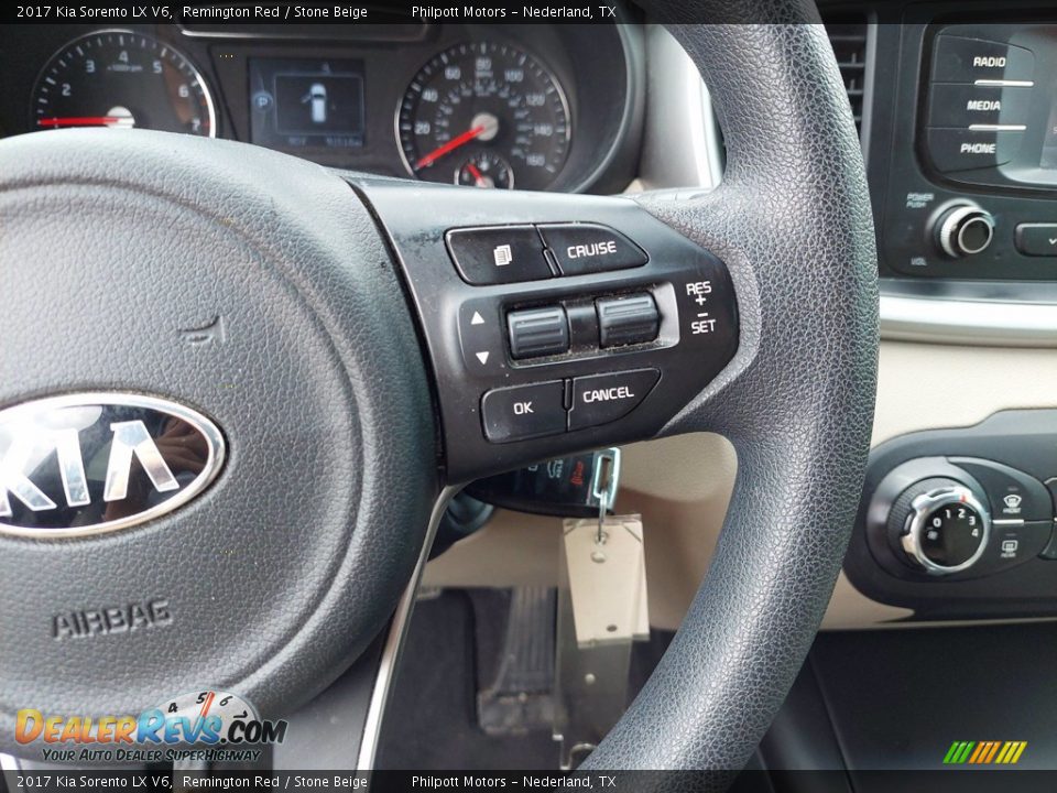 2017 Kia Sorento LX V6 Steering Wheel Photo #17