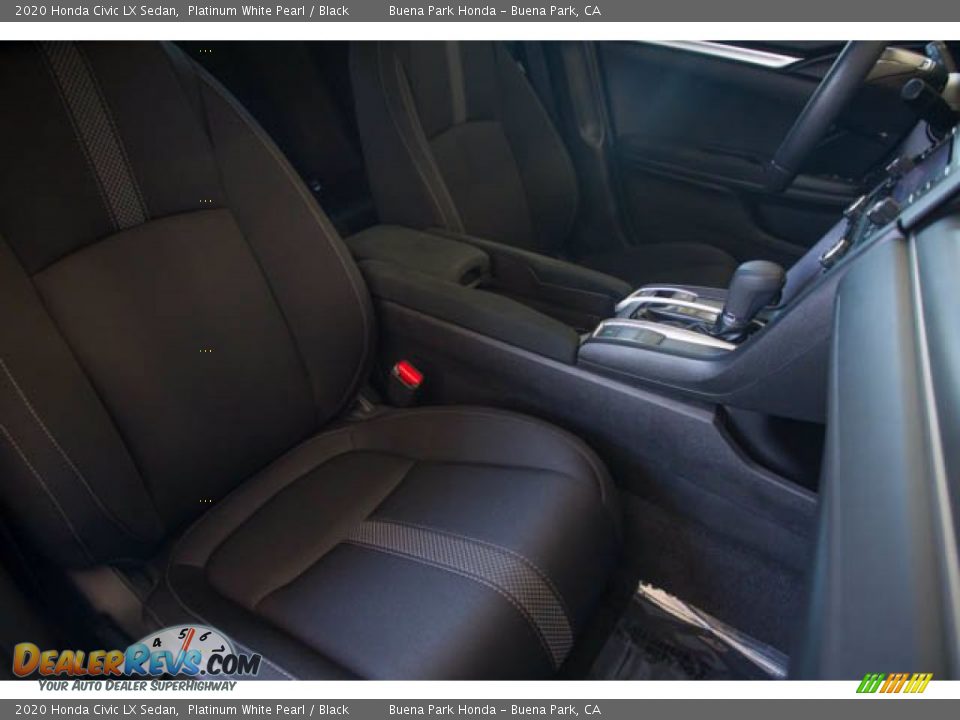 2020 Honda Civic LX Sedan Platinum White Pearl / Black Photo #25