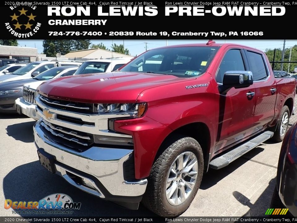 2020 Chevrolet Silverado 1500 LTZ Crew Cab 4x4 Cajun Red Tintcoat / Jet Black Photo #1