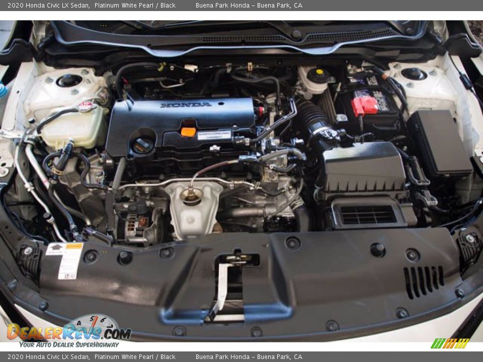 2020 Honda Civic LX Sedan Platinum White Pearl / Black Photo #34