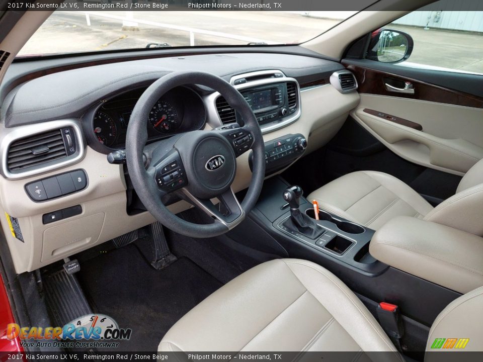 Stone Beige Interior - 2017 Kia Sorento LX V6 Photo #30