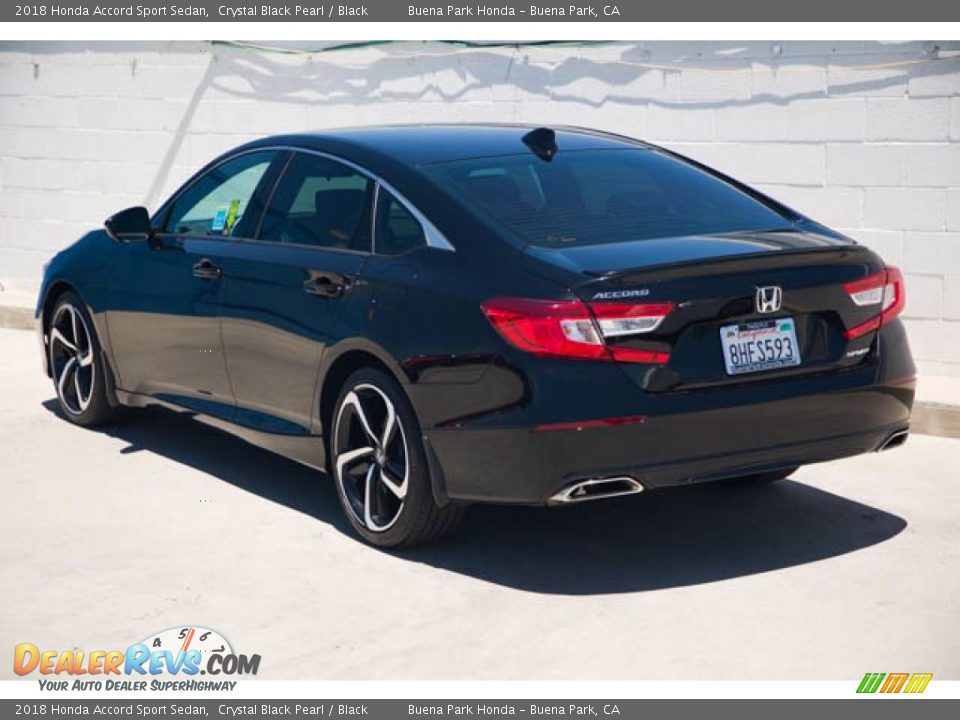 2018 Honda Accord Sport Sedan Crystal Black Pearl / Black Photo #2