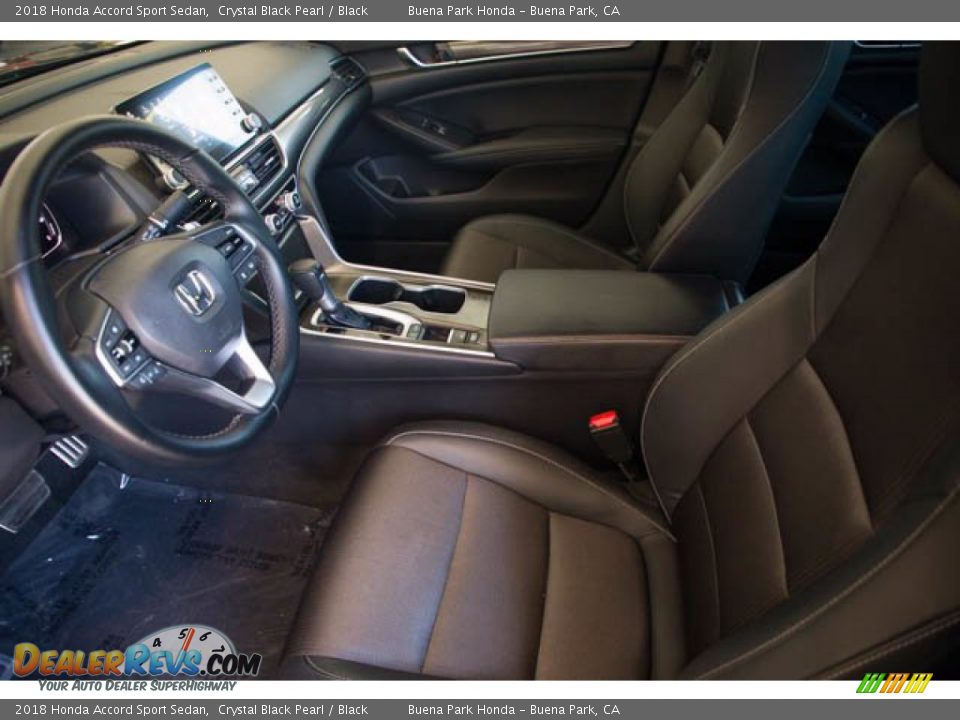 2018 Honda Accord Sport Sedan Crystal Black Pearl / Black Photo #3
