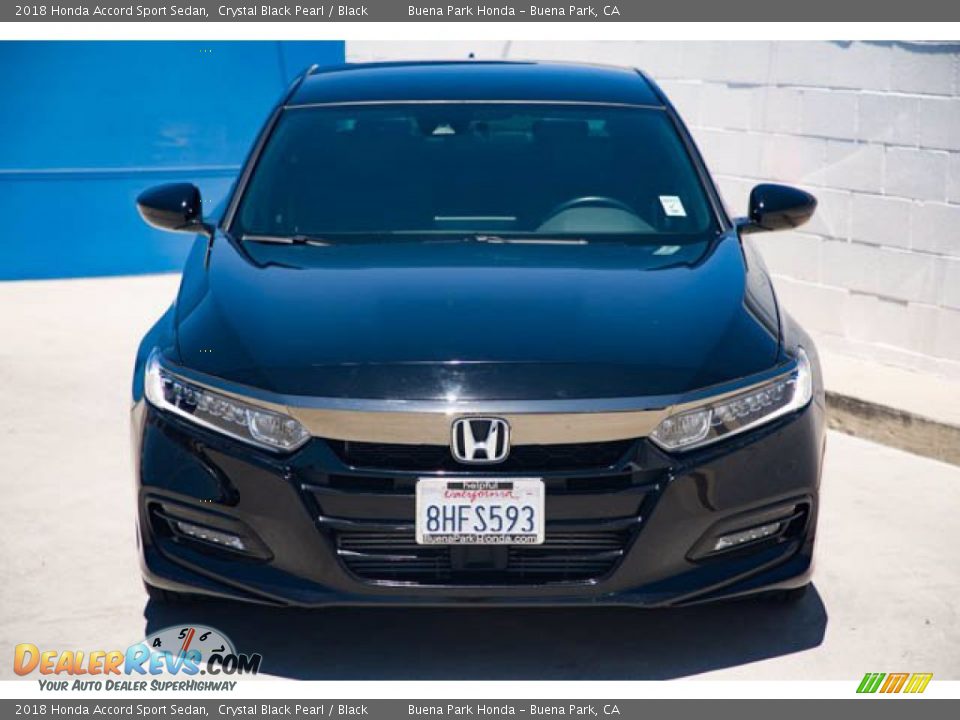 2018 Honda Accord Sport Sedan Crystal Black Pearl / Black Photo #7