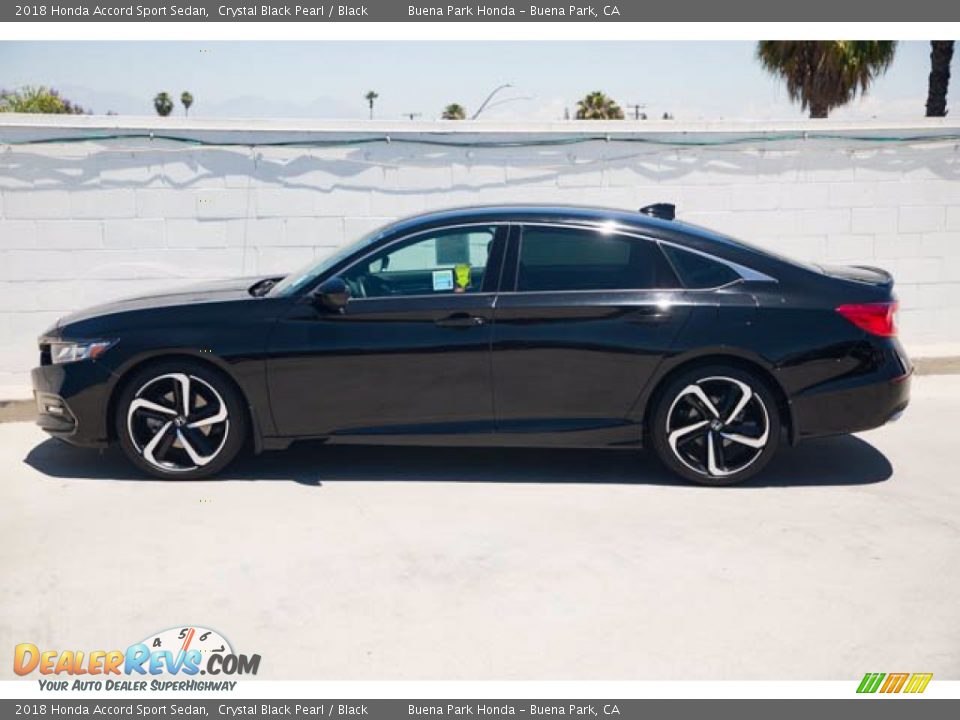 2018 Honda Accord Sport Sedan Crystal Black Pearl / Black Photo #8