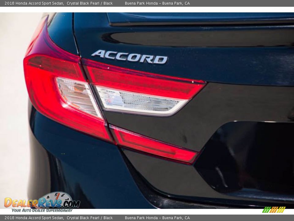 2018 Honda Accord Sport Sedan Crystal Black Pearl / Black Photo #10
