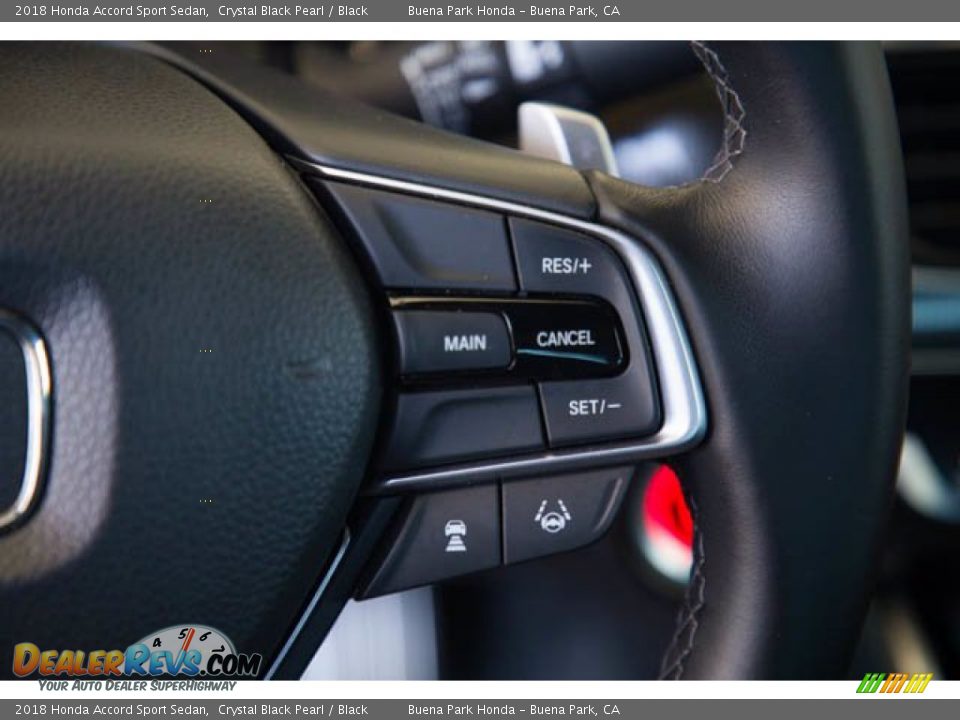 2018 Honda Accord Sport Sedan Crystal Black Pearl / Black Photo #15