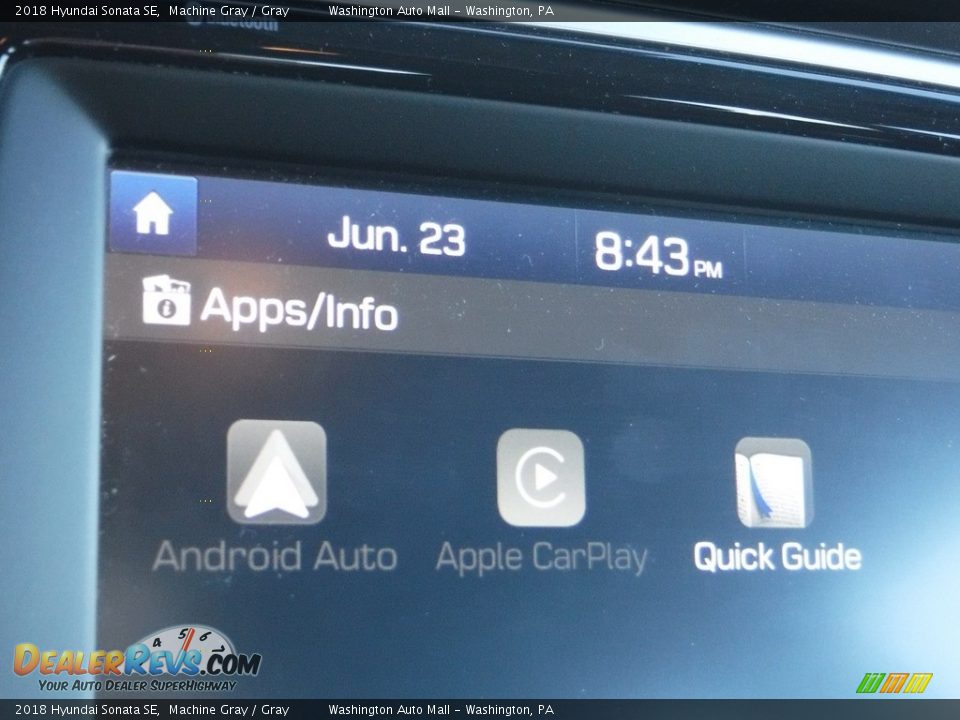 2018 Hyundai Sonata SE Machine Gray / Gray Photo #18
