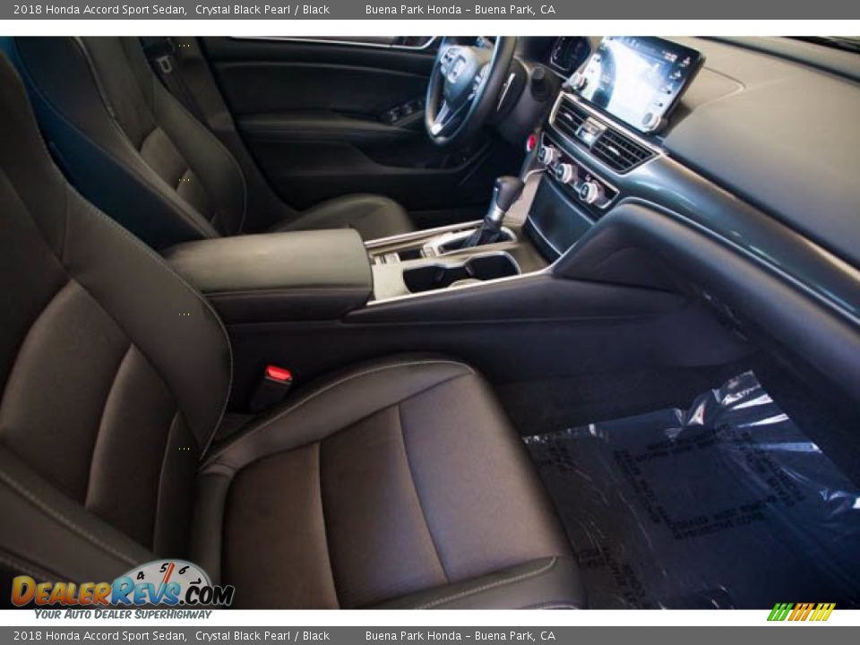 2018 Honda Accord Sport Sedan Crystal Black Pearl / Black Photo #23
