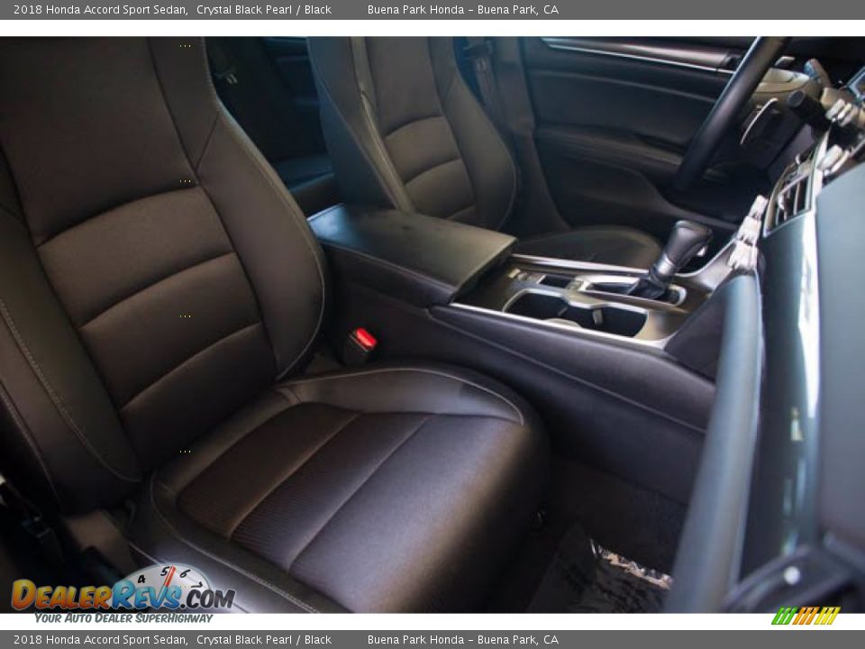 2018 Honda Accord Sport Sedan Crystal Black Pearl / Black Photo #24