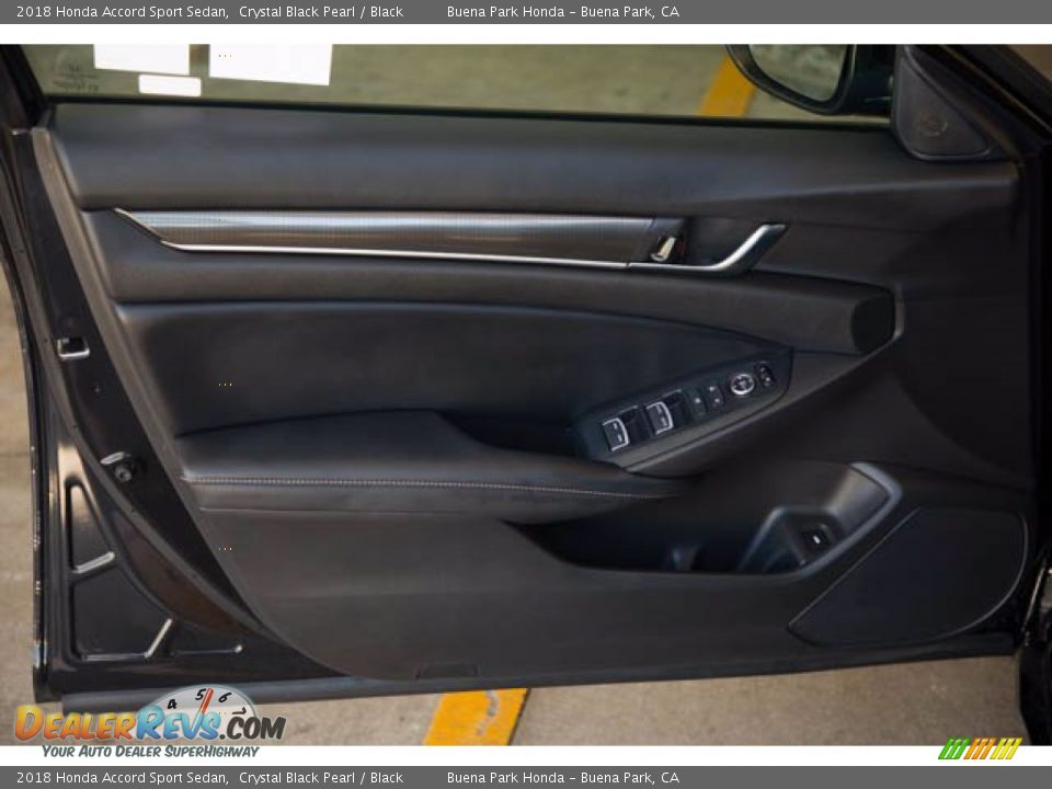 2018 Honda Accord Sport Sedan Crystal Black Pearl / Black Photo #28