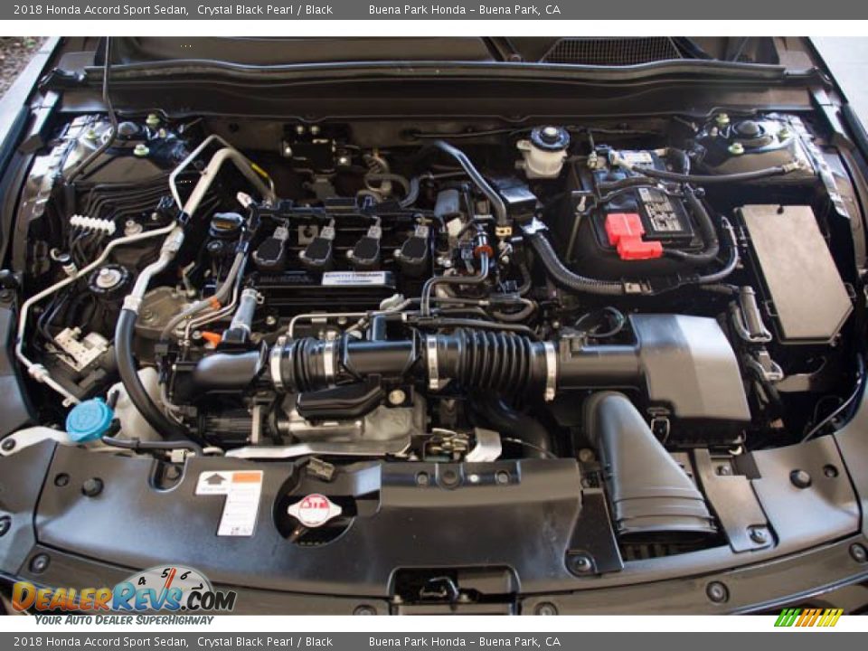 2018 Honda Accord Sport Sedan Crystal Black Pearl / Black Photo #33