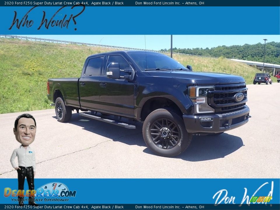 2020 Ford F250 Super Duty Lariat Crew Cab 4x4 Agate Black / Black Photo #1