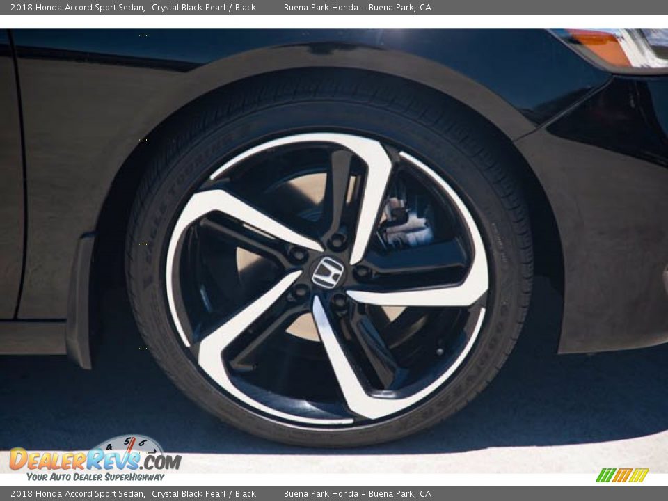 2018 Honda Accord Sport Sedan Crystal Black Pearl / Black Photo #35
