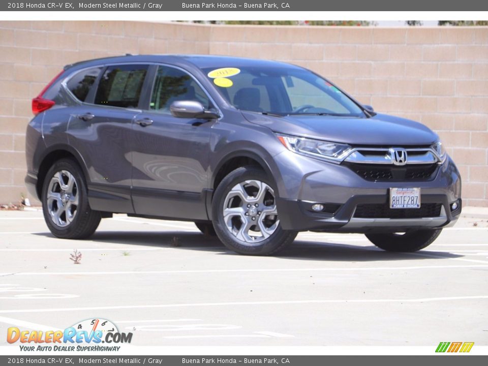 2018 Honda CR-V EX Modern Steel Metallic / Gray Photo #2