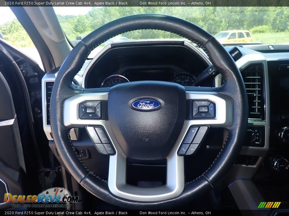 2020 Ford F250 Super Duty Lariat Crew Cab 4x4 Agate Black / Black Photo #28