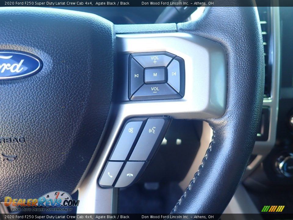 2020 Ford F250 Super Duty Lariat Crew Cab 4x4 Agate Black / Black Photo #31