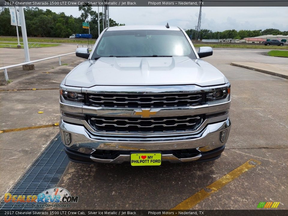 2017 Chevrolet Silverado 1500 LTZ Crew Cab Silver Ice Metallic / Jet Black Photo #2