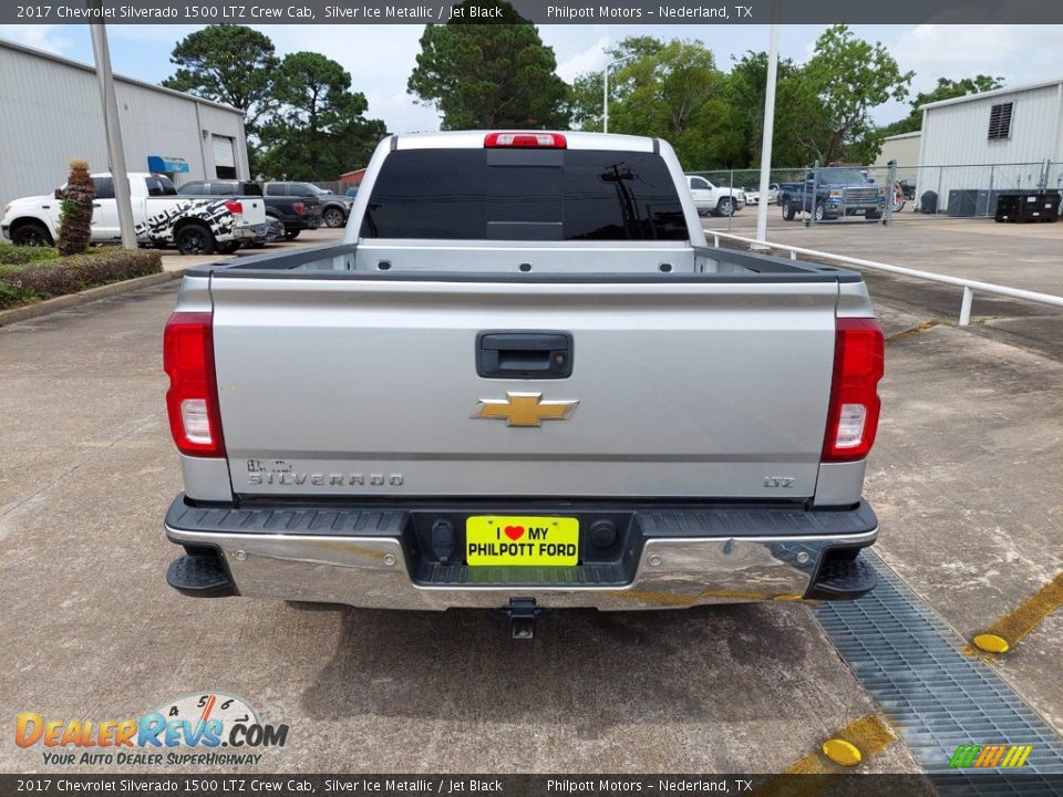 2017 Chevrolet Silverado 1500 LTZ Crew Cab Silver Ice Metallic / Jet Black Photo #6