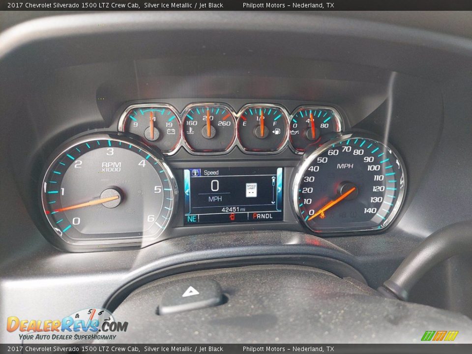 2017 Chevrolet Silverado 1500 LTZ Crew Cab Gauges Photo #18