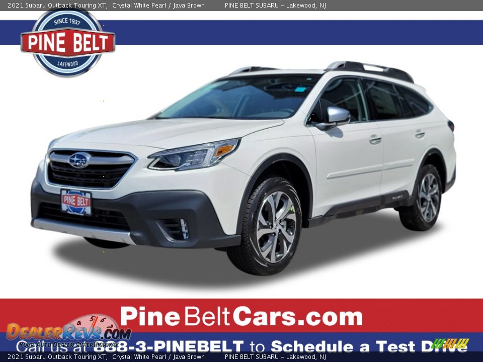 2021 Subaru Outback Touring XT Crystal White Pearl / Java Brown Photo #1