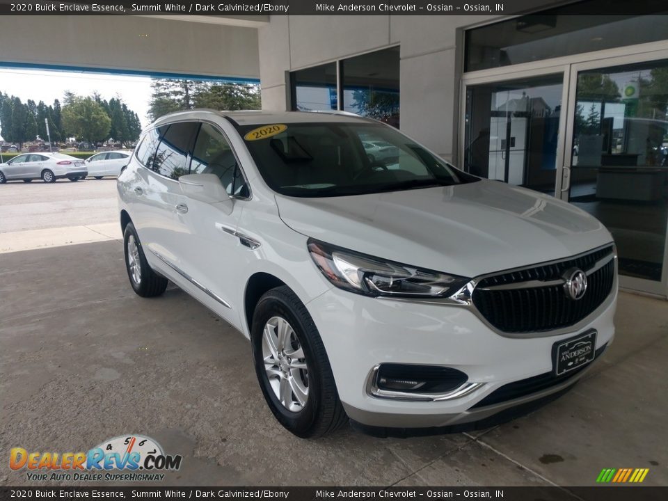 2020 Buick Enclave Essence Summit White / Dark Galvinized/Ebony Photo #2