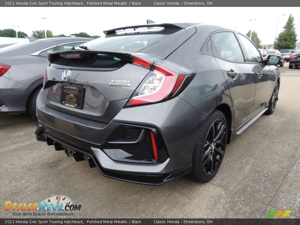 2021 Honda Civic Sport Touring Hatchback Polished Metal Metallic / Black Photo #4