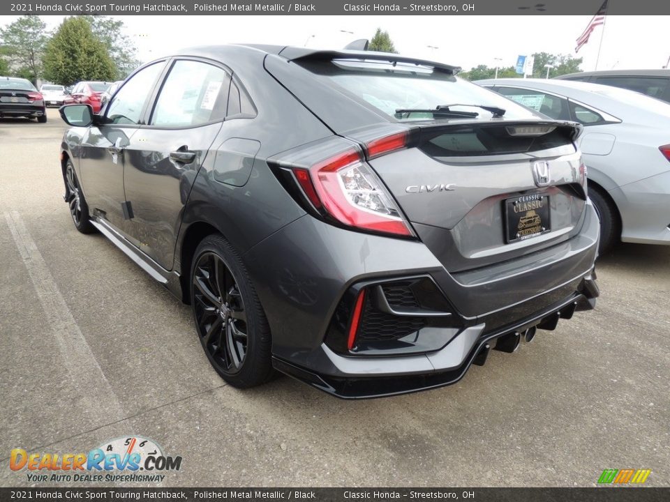 2021 Honda Civic Sport Touring Hatchback Polished Metal Metallic / Black Photo #5