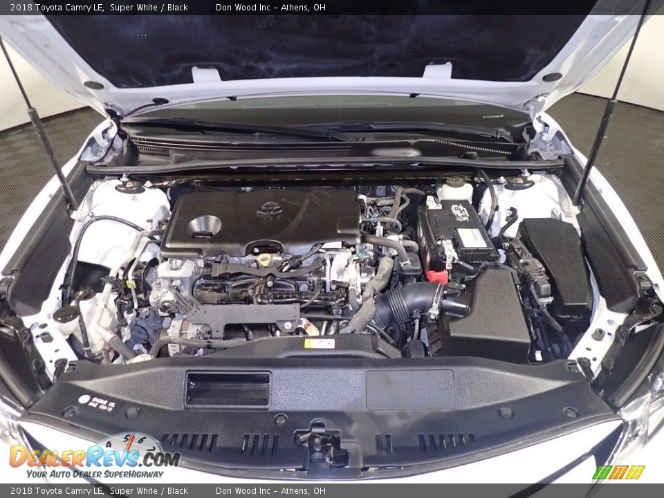 2018 Toyota Camry LE Super White / Black Photo #7