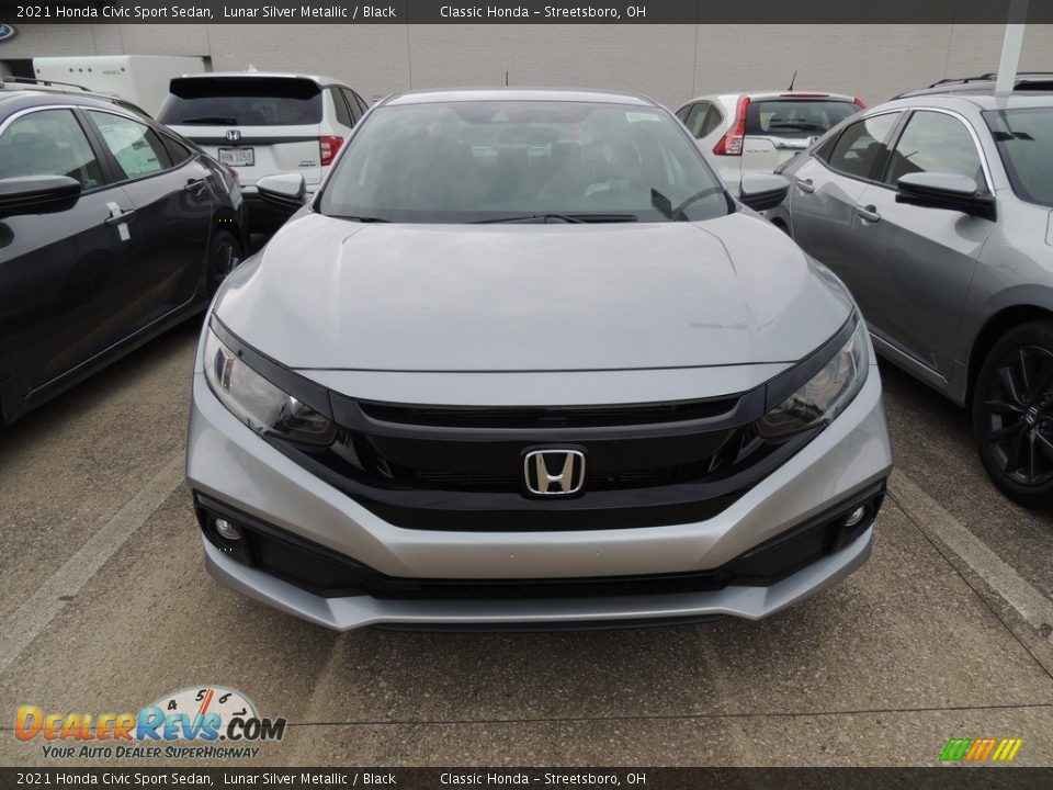 2021 Honda Civic Sport Sedan Lunar Silver Metallic / Black Photo #2