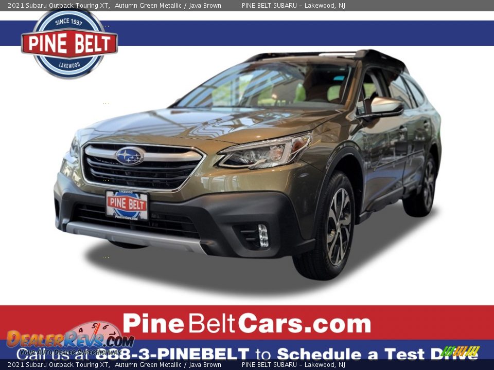 2021 Subaru Outback Touring XT Autumn Green Metallic / Java Brown Photo #1