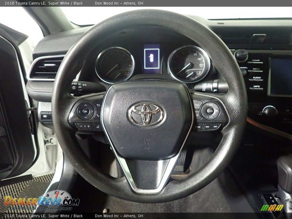 2018 Toyota Camry LE Super White / Black Photo #27